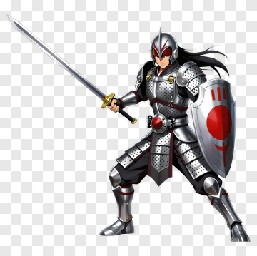 Knight With Sword And Shield PNG