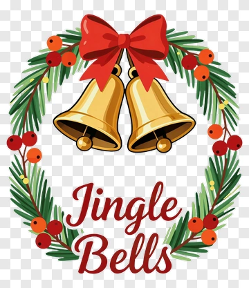 Jingle Bells Wreath PNG