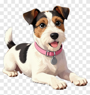 Happy Jack Russell Terrier Pet PNG