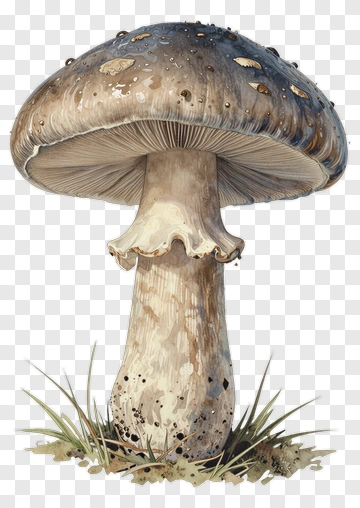 Watercolor Illustration Of A Mushroom PNG