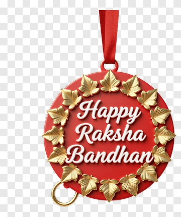 Happy Raksha Bandhan Ornament PNG