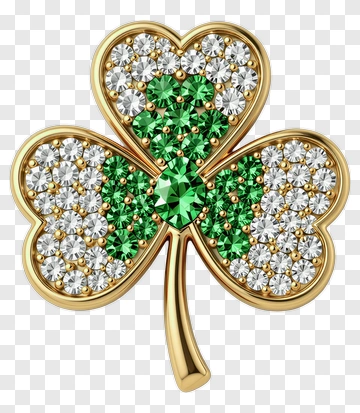 St Patrick's Day Clover Ornament PNG