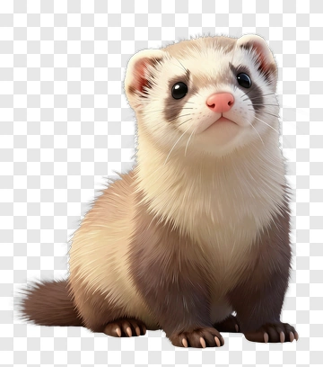 Cute Ferret PNG