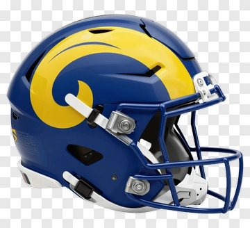 Los Angeles Rams Football Helmet PNG