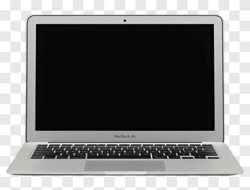 Silver MacBook Air Laptop PNG