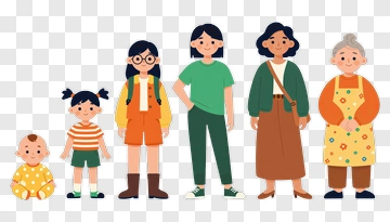 Multi Generational Family Together PNG