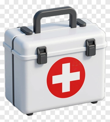 First Aid Kit With Red Cross PNG