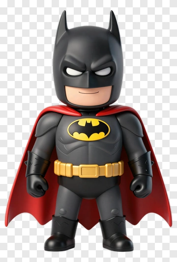 Batman Cartoon Figure PNG