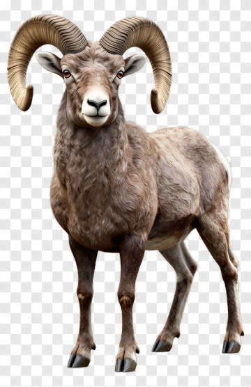Bighorn Sheep Standing PNG