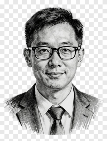 Man In Glasses Wearing Suit And Tie PNG