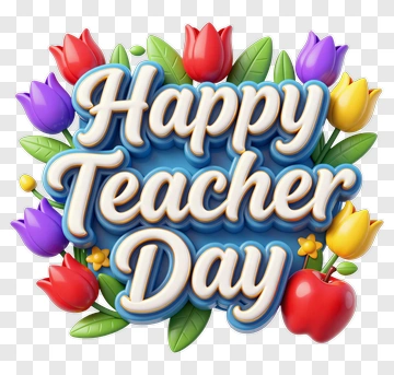 Happy Teacher Day Celebration PNG