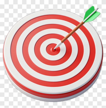 Green Arrow Hits Target Center PNG