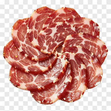Sliced Cured Meat PNG