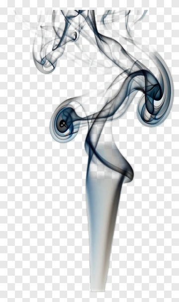 Blue Smoke Rising PNG