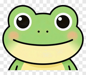Cute Green Frog PNG