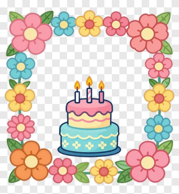 Birthday Cake With Candles PNG