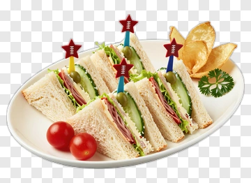 Delicious Sandwich Platter With Garnishes PNG