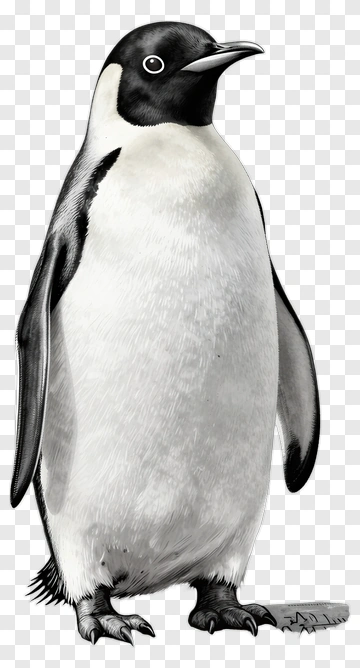 Hand Drawn Penguin PNG