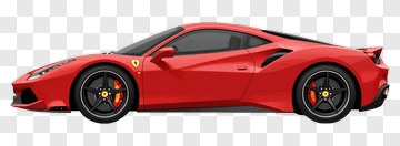 Red Ferrari Sports Car PNG
