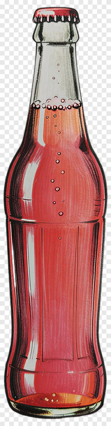 Red Soda Bottle Drawing PNG
