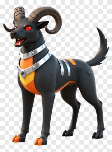 Ram Dog With Metal Collar PNG