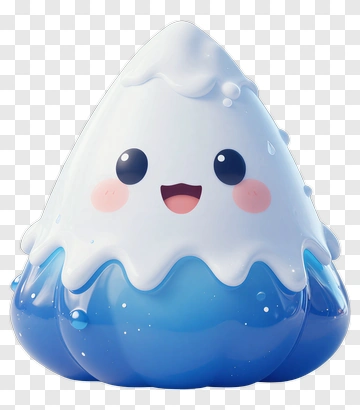 Cute Snowdrop Character PNG