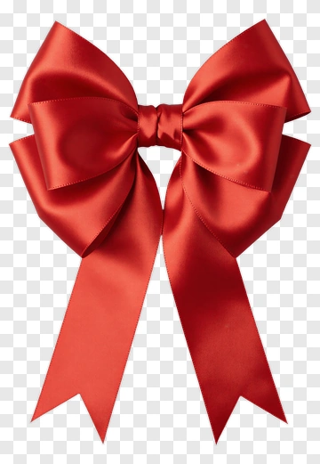 Red Ribbon Bow PNG