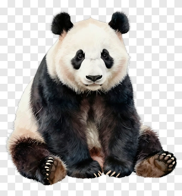 Watercolor Panda PNG