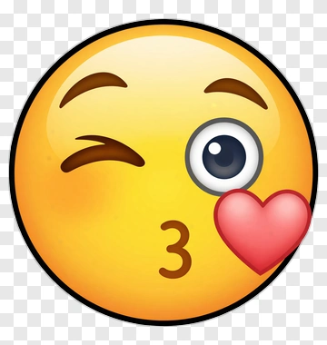 Kiss Emoji Winking With Heart PNG