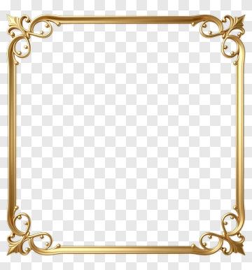 Gold Ornate Frame PNG