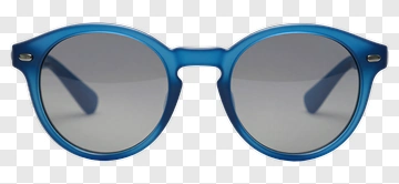 Blue Round Sunglasses PNG