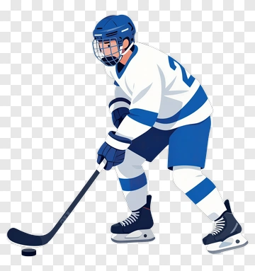Hockey Player In Action PNG