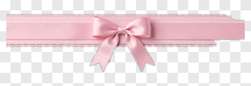 Pink Ribbon With Bow PNG