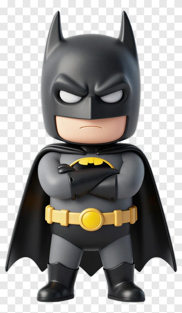 Chibi Batman Figure PNG