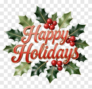 Happy Holidays Holiday Greeting PNG