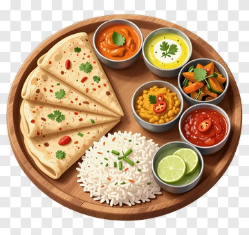 Indian Meal Plate PNG