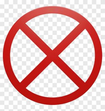Prohibition Sign PNG