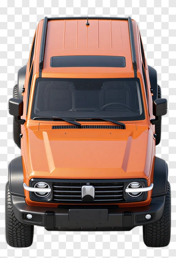 Orange Off-Road Vehicle PNG