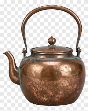 Antique Copper Teapot PNG