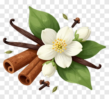 Jasmine Flower With Cinnamon And Vanilla PNG