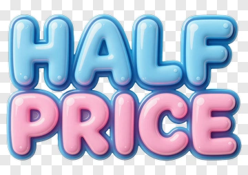 Half Price Text PNG