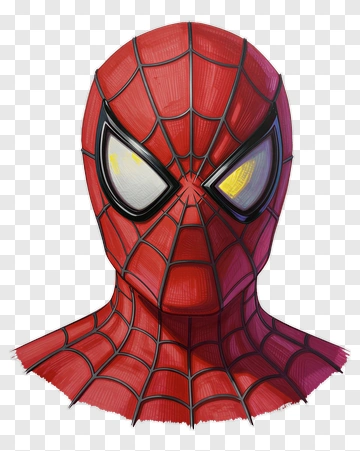 Spider-Man Mask Drawing PNG