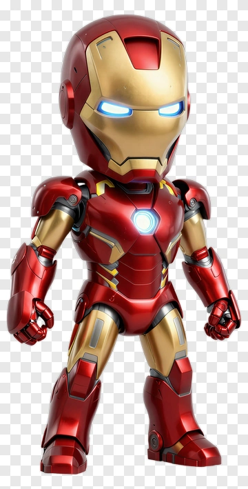 Iron Man Chibi Figure PNG
