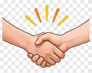 Handshake With Radiant Rays PNG