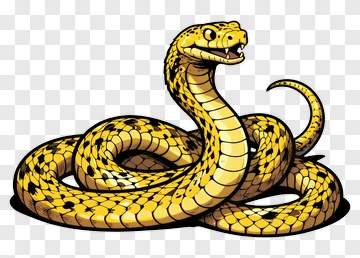 Yellow Snake PNG