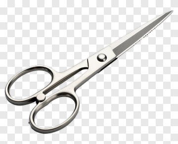 Silver Scissors PNG