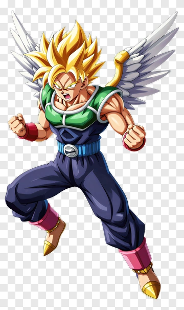 Super Saiyan Fighter In Action PNG