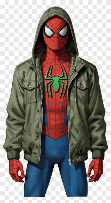Spider-Man In Hoodie PNG