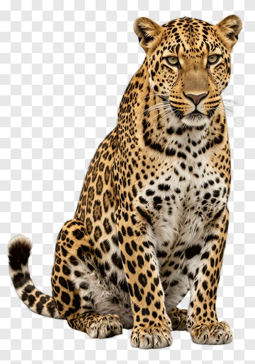 Leopard Sitting PNG