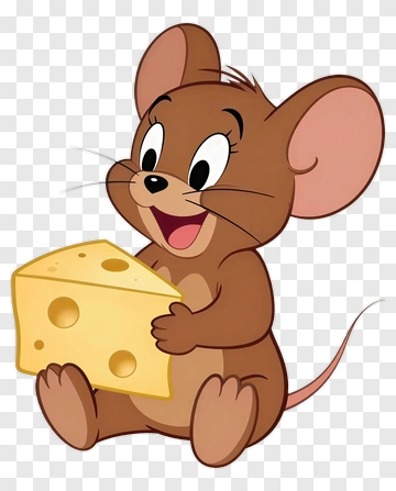 Jerry The Mouse Holding Cheese PNG